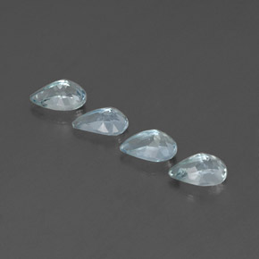 Aquamarine Gemstone in 6 x 4 mm (calibrated) Size for Sale, Aquamarine Stone in Light Blue Color