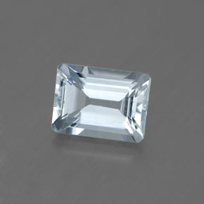 1.70 ct Blue Aquamarine Stone, Natural Aquamarine in Octagon Facet Shape for Sale
