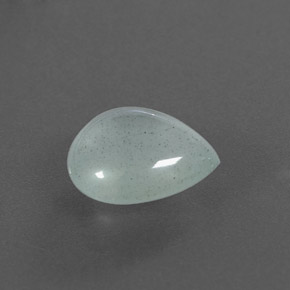 3.20 ct Green Aquamarine Stone, Natural Aquamarine in Pear Cabochon Shape for Sale