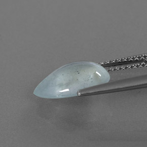 Aquamarine Gemstone in 11.4 x 8.6 mm Size for Sale, Aquamarine Stone in Light Blue Green Color