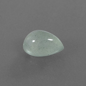 2.54 ct Green Aquamarine Stone, Natural Aquamarine in Pear Cabochon Shape for Sale