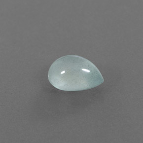 2.03 ct Green Aquamarine Stone, Natural Aquamarine in Pear Cabochon Shape for Sale