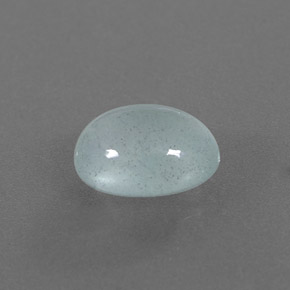 2.57 ct Green Aquamarine Stone, Natural Aquamarine in Oval Cabochon Shape for Sale