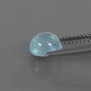 Aquamarine Gemstone in 7 mm (calibrated) Size for Sale, Aquamarine Stone in Light Green Blue Color