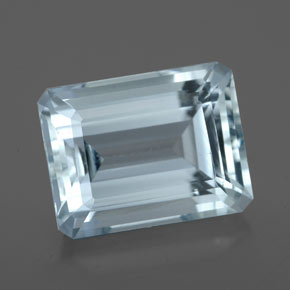4.80 ct Blue Aquamarine Gemstone, Aquamarine Gem in Octagon Facet Shape for Sale.