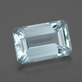 3.93 ct Blue Aquamarine Gemstone, Aquamarine Gem in Octagon Facet Shape for Sale.