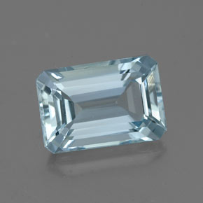 2.13 ct Blue Aquamarine Gemstone, Aquamarine Gem in Octagon Facet Shape for Sale.