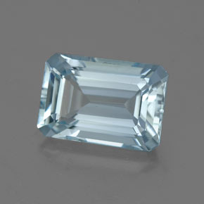 2.13 ct Blue Aquamarine Stone, Natural Aquamarine in Octagon Facet Shape for Sale
