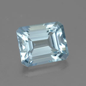 2.20 ct Blue Aquamarine Gemstone, Aquamarine Gem in Octagon Facet Shape for Sale.