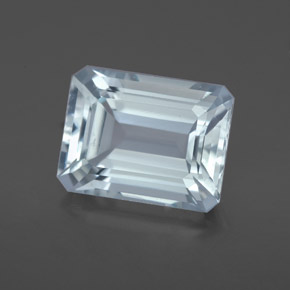4.04 ct Blue Aquamarine Stone, Natural Aquamarine in Octagon Facet Shape for Sale
