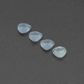 Aquamarine Gemstone in 5 x 5 mm (calibrated) Size for Sale, Aquamarine Stone in Light Blue Color