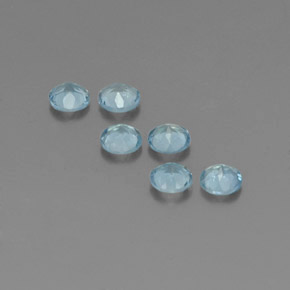Aquamarine Gemstone in 4 mm (calibrated) Size for Sale, Aquamarine Stone in Light Blue Color