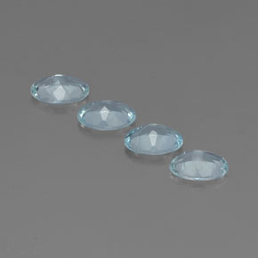 Aquamarine Gemstone in 7 x 5 mm (calibrated) Size for Sale, Aquamarine Stone in Light Blue Color