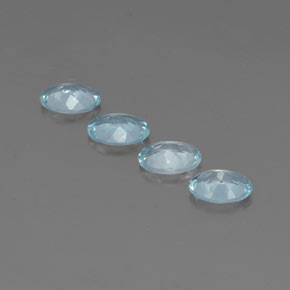 Aquamarine Gemstone in 7 x 5 mm (calibrated) Size for Sale, Aquamarine Stone in Light Blue Color
