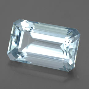 5.33 ct Blue Aquamarine Stone, Natural Aquamarine in Octagon Facet Shape for Sale