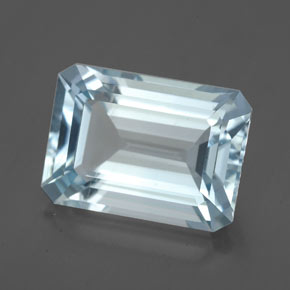 4.37 ct Blue Aquamarine Stone, Natural Aquamarine in Octagon Facet Shape for Sale