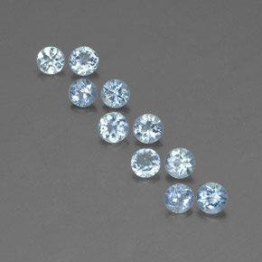 1.80 ct Blue Aquamarine Gemstone, Aquamarine Gem in Round Facet Shape for Sale.