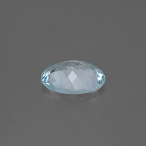 Aquamarine Gemstone in 9 x 7 mm (calibrated) Size for Sale, Aquamarine Stone in Light Green Blue Color