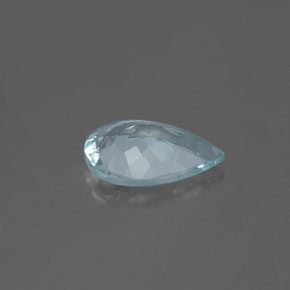 Aquamarine Gemstone in 10 x 7 mm (calibrated) Size for Sale, Aquamarine Stone in Light Green Blue Color