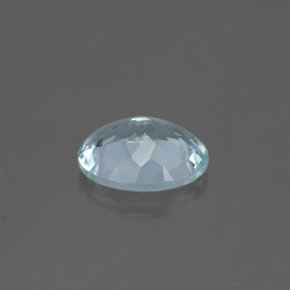 Aquamarine Gemstone in 9 x 7 mm (calibrated) Size for Sale, Aquamarine Stone in Light Green Blue Color