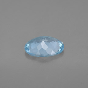 Aquamarine Gemstone in 9 x 7 mm (calibrated) Size for Sale, Aquamarine Stone in Light Green Blue Color