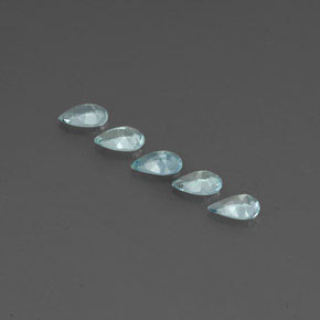 Aquamarine Gemstone in 6 x 4 mm (calibrated) Size for Sale, Aquamarine Stone in Light Green Blue Color