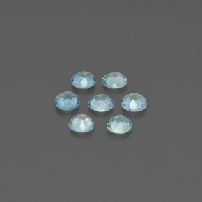 Aquamarine Gemstone in 4 mm (calibrated) Size for Sale, Aquamarine Stone in Light Green Blue Color