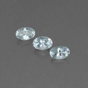 1.57 ct Blue Aquamarine Gemstone, Aquamarine Gem in Oval Facet Shape for Sale.