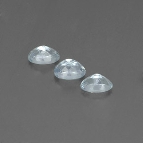 Aquamarine Gemstone in 6.2 x 4.2 mm Size for Sale, Aquamarine Stone in Light Green Blue Color