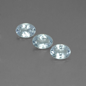 2.10 ct Blue Aquamarine Gemstone, Aquamarine Gem in Oval Facet Shape for Sale.