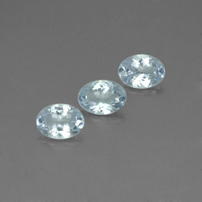 2.10 ct Blue Aquamarine Stone, Natural Aquamarine in Oval Facet Shape for Sale