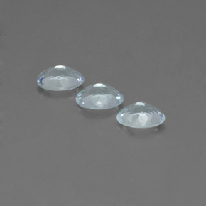 Aquamarine Gemstone in 7 x 5 mm (calibrated) Size for Sale, Aquamarine Stone in Light Green Blue Color