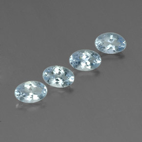 1.84 ct Blue Aquamarine Stone, Natural Aquamarine in Oval Facet Shape for Sale