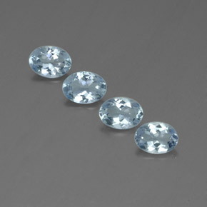 2.47 ct Blue Aquamarine Gemstone, Aquamarine Gem in Oval Facet Shape for Sale.