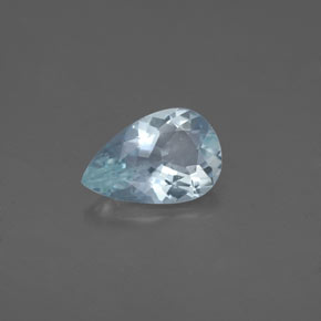 1.07 ct Blue Aquamarine Gemstone, Aquamarine Gem in Pear Facet Shape for Sale.
