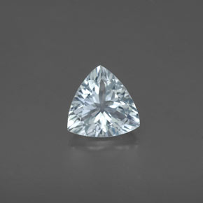 1.05 ct Blue Aquamarine Gemstone, Aquamarine Gem in Trillion Facet Shape for Sale.
