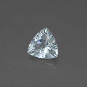 1.05 ct Blue Aquamarine Stone, Natural Aquamarine in Trillion Facet Shape for Sale