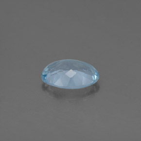 Aquamarine Gemstone in 8 x 6 mm (calibrated) Size for Sale, Aquamarine Stone in Light Green Blue Color