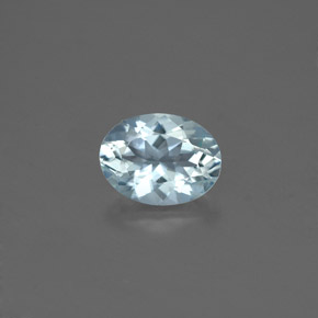 1.17 ct Blue Aquamarine Gemstone, Aquamarine Gem in Oval Facet Shape for Sale.