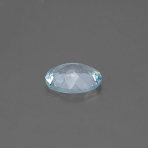 Aquamarine Gemstone in 8 x 6 mm (calibrated) Size for Sale, Aquamarine Stone in Light Green Blue Color