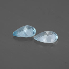 Aquamarine Gemstone in 7 x 5 mm (calibrated) Size for Sale, Aquamarine Stone in Light Green Blue Color