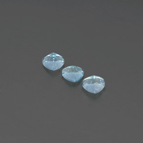 Aquamarine Gemstone in 5.3 x 5.2 mm Size for Sale, Aquamarine Stone in Light Green Blue Color