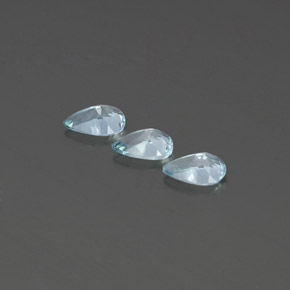 Aquamarine Gemstone in 7 x 5 mm (calibrated) Size for Sale, Aquamarine Stone in Light Green Blue Color