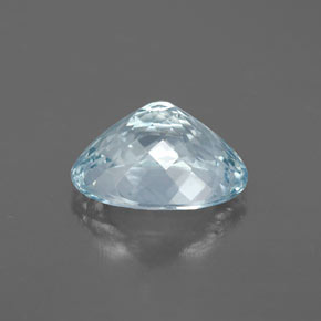 Aquamarine Gemstone in 10.2 x 7.5 mm Size for Sale, Aquamarine Stone in Light Blue Color