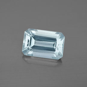 2.34 ct Blue Aquamarine Gemstone, Aquamarine Gem in Octagon Facet Shape for Sale.