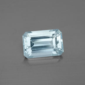 2.34 ct Blue Aquamarine Stone, Natural Aquamarine in Octagon Facet Shape for Sale