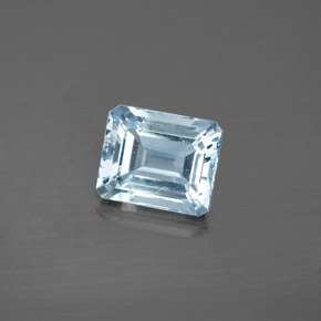 2.14 ct Blue Aquamarine Gemstone, Aquamarine Gem in Octagon Facet Shape for Sale.