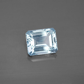 2.14 ct Blue Aquamarine Stone, Natural Aquamarine in Octagon Facet Shape for Sale
