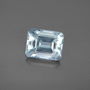 2.73 ct Blue Aquamarine Gemstone, Aquamarine Gem in Octagon Facet Shape for Sale.