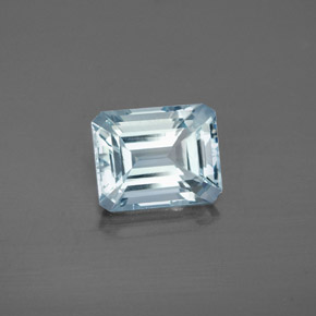 2.73 ct Blue Aquamarine Stone, Natural Aquamarine in Octagon Facet Shape for Sale